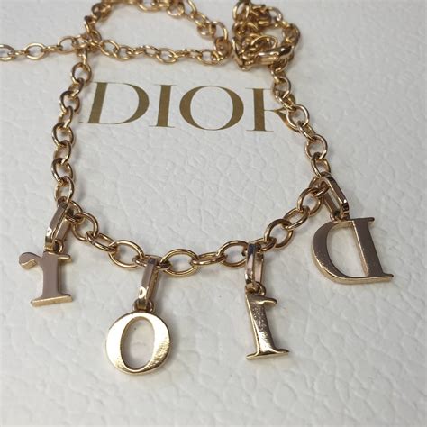 dior necklace letters|dior letter necklace dupe.